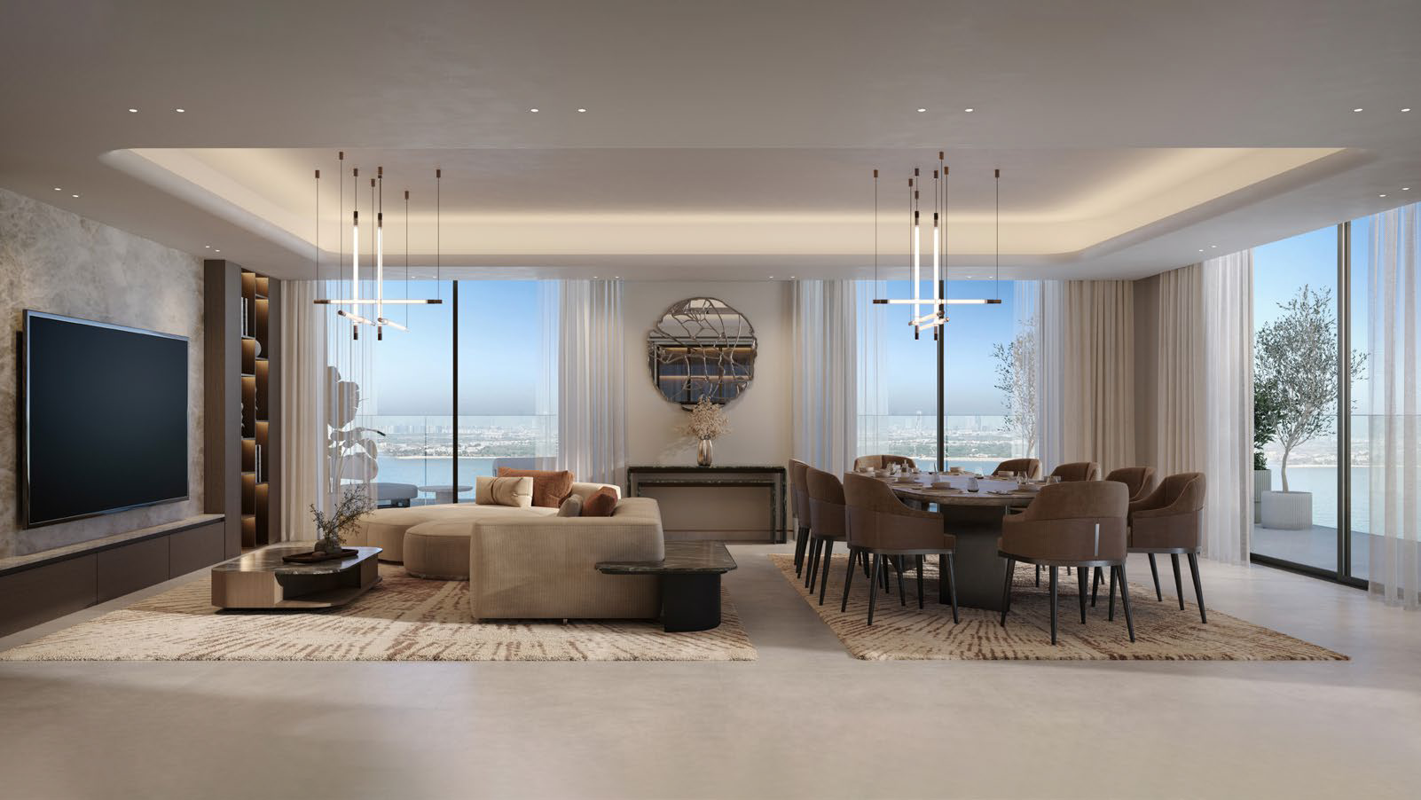 Bashayer living and dining room interior