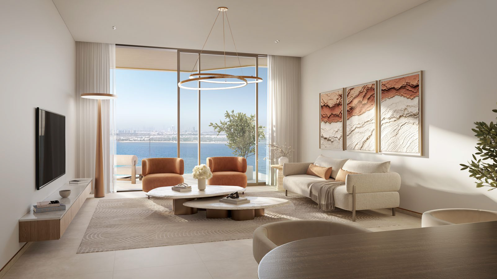 Bashayer residence lounge with balcony view